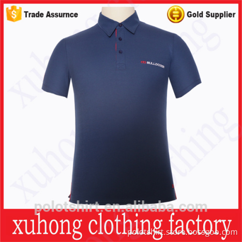 high quailty three button mens embroidery 100% cotton polo shirt